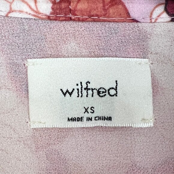 Rare Aritzia Wilfred Barbara Blouse Pleated Chiffon Balloon Sleeve Pussy Bow Top - Picture 5 of 9